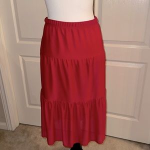 JUNIORS - Red Glittery Skirt - Size Small